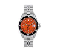 BREIL, Colección Manta Heritage, Reloj para Hombre con Brazalete de Acero, Resistente al Agua, Movimiento de Cuarzo, Caja de 39 mm, Cierre de Buceo con Pulsadores y Cierre de Seguridad