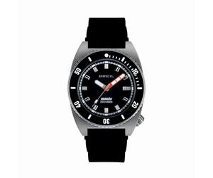 BREIL, Colección Manta Seeker, Reloj para Hombre con Esfera de Doble Nivel, Movimiento de Cuarzo, Caja de Acero de 42 mm con Acabado Mate, Resistente al Agua hasta 200 Metros