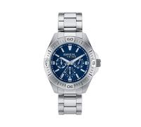 BREIL, Colección Offbeat, Reloj Multifunción para Hombre en Acero Pulido con Acabado Satinado, Caja de 42 mm, Resistente al Agua hasta 5 ATM, Brazalete con Acabado Bilux, Cierre con Pulsador