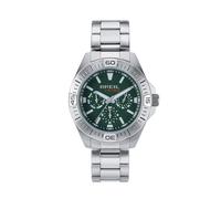 BREIL, Colección Offbeat, Reloj Multifunción para Hombre en Acero Pulido con Acabado Satinado, Caja de 42 mm, Resistente al Agua hasta 5 ATM, Brazalete con Acabado Bilux, Cierre de Pulsador