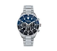 BREIL, Colección Overhand, Cronógrafo para Hombre Inspirado en el Entorno Marino con Brazalete de Acero Bilux, Resistente al Agua hasta 10 ATM, Caja de 41 mm, Cristal Mineral, Cierre de pulsador