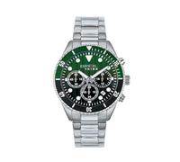 BREIL, Colección Overhand, Cronógrafo para Hombre Inspirado en el Entorno Marino con Brazalete de Acero Bilux, Resistente al Agua hasta 10 ATM, Caja de 41 mm, Cristal Mineral, Cierre de pulsador