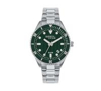 BREIL, Colección Overhand, Reloj para Hombre con Brazalete de Acero, Resistente al Agua, Movimiento de Cuarzo, Caja de 39 mm, Cierre con Botones