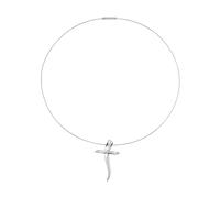 BREIL Joya TJ3923 de la colección RELOADED, COLLARES DE MUJER en ACERO color PLATEADO, tamaño 13,5CM, SIN PIEDRAS