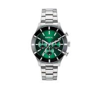 BREIL, Colección Remixer, Cronógrafo para Hombre en Acero con Efecto Cepillado, Caja de 42 mm, Brazalete de Acero Bilux de 3 eslabones, Resistente al Agua hasta 5 ATM, Cierre con pulsador