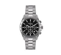 BREIL, Colección Sideline, Cronógrafo para Hombre con Caja de Acero Satinado de 43 mm, Bisel de Acero Bilux con Escala taquimétrica, Resistente al Agua hasta 10 ATM, Cristal Mineral