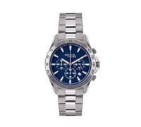 BREIL, Colección Sideline, Cronógrafo para Hombre con Caja de Acero Satinado de 43 mm, Bisel de Acero Bilux con Escala taquimétrica, Resistente al Agua hasta 10 ATM, Cristal Mineral