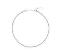 BREIL, Colección Sinuous, Collar de Mujer Minimalista y Chic, de Acero Pulido, con Práctico Cierre de Mosquetón, Ideas de Regalos para Mujeres y Niñas, Longitud Ajustable 35-40 cm, Plata
