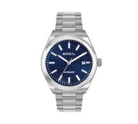 BREIL, Colección Sphera, Reloj para Hombre, Bilux, Automático de Acero, Esfera con Patrón Hexagonal, Índices Luminosos, Resistente al Agua 10 ATM, Caja de 40 mm, Idea de Regalo para Hombre
