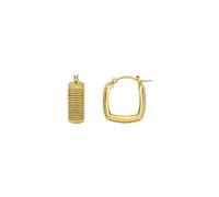 Breil, Colección Stylize, Pendientes Cuadrados de Acero Pulido Dorado, Efecto Espejo, Pendientes de Mujer Estilo Vintage, Ideas de Regalos para Mujer