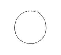 BREIL, Colección Ted Ext, Collar para Hombre en Acero Inoxidable Pulido, con Elemento Central, Eslabón Cuadrado, Cierre Ajustable, Largo hasta 52 cm, Idea de Regalo para Hombre