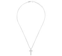 Breil - Colgante TAG AND CROSS de acero para hombre, Max. Länge: 52 cm, Min. Länge: 47 cm, Acero aleado, Circonia cúbica