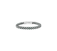 BREIL Joya colección TJ4129 SHACKLE, PULSERAS DE HOMBRE en ACERO Y NYLON, color PLATA y NEGRO, talla 20, SIN PIEDRAS