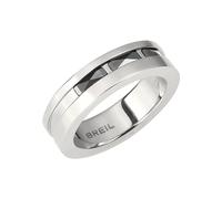 BREIL joyas colección CERAMIC BRICK, ANILLOS DE HOMBRE en ACERO, CERAMICA color PLATA, NEGRO talla 23 SIN PIEDRAS - TJ3275