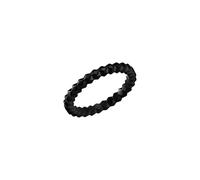 Breil Joya TJ4119 colección Tetra anillos para hombre de acero de color negro talla 27 con sin piedras