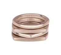 BREIL joyas NUEVA colección TETRA, ANILLOS PARA MUJER en ACERO COLOR ROSA ORO talla 16 SIN PIEDRAS - TJ3021