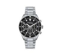 BREIL Man Matrete cronógrafo de Cuarzo y Pulsera de Acero Plateado de Movimiento de cuadrante Monocolor y Pulsera de Acero Plateado EW0713