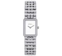 BREIL Motif Motif DE Mujer Esfera Blanca Movimiento Solo - 2 Cuarzo LANCETTE y Pulsera DE Acero Plateado TW1942