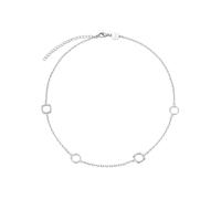 BREIL, Nueva Colección Tetra, Collar para Mujer de Acero Pulido, con 4 Elementos Geométricos Icónicos y Práctico Cierre de Mosquetón, Longitud 45 cm, Plata, Joyería para Mujer y Niña