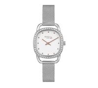 BREIL Penelope DE Mujer Esfera Blanca Movimiento Solo - 2 Cuarzo LANCES y Malla Plata Acero EW0491