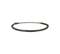 Breil - Pulsera de acero Colección B TALE con cristales negros para hombre, talla única, Acero inoxidable,