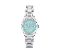 BREIL Reloj Classic Elegance Mujer Monocolor Esfera Verde Movimiento Solo Tiempo - 3 MANECILLAS DE Cuarzo y Pulsera DE Acero Plata EW0706