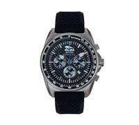 Breil Reloj de hombre, colección POLICÍA DE ESTADO, Movimiento Cuarzo Analógico, Resistente al agua hasta 100 metros, Ideas de regalo Hombre, Azul Claro Negro, 43, Moderno