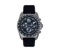 Breil Reloj de hombre, colección POLICÍA DE ESTADO, Movimiento Cuarzo Analógico, Resistente al agua hasta 100 metros, Ideas de regalo Hombre, Azul Claro Negro, 43, Moderno