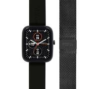 BREIL RELOJ EW0751 UNISEX SBT-3 MULTICOLOR esfera NEGRA movimiento SMARTWATCH SMARTMODULE y CORREA DE MALLA/SILICONA, ACERO NEGRO