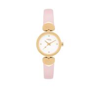 BREIL Reloj EW0822 Amado para Mujer, Esfera Blanca MONOCROMÁTICA, Movimiento Solo Hora - 2 MANECILLAS DE Cuarzo y Correa DE Cuero Rosa