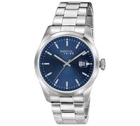 BREIL Reloj Hombre Classic Elegance Movimiento Blue Solo Esfera Azul - 3 Cuarzo LANCHE y Pulsera DE Acero Plateado EW0596