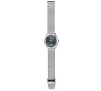 BREIL Reloj Manta City para Hombre Esfera Mono-Color Gris Movimiento Solo Tempo - 3 Cuarzo LANCETTE y Mesh Plata Acero TW1875