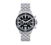 BREIL Reloj Manta P.R.O. DE Hombre Manta P.R.O. MONOCROMÁTICO Esfera Negra Movimiento CRONÓGRAFO DE Cuarzo y Pulsera DE Acero Plata TW2012