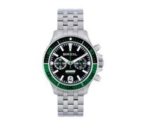 BREIL Reloj Manta P.R.O. DE Hombre Manta P.R.O. MONOCROMÁTICO Esfera Negra Movimiento CRONÓGRAFO DE Cuarzo y Pulsera DE Acero Plata TW2014
