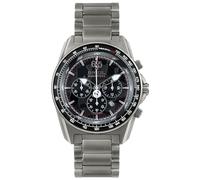 BREIL Reloj Men's Abarth Esfera MONOCROMÁTICA Negro, Movimiento CRONÓGRAFO Cuarzo Rojo y Pulsera DE Titanio TW1933