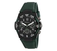 BREIL Reloj Men's Ice Esfera Mono-Negra Movimiento Quartz Chronograph y Correa Poliuretano Verde EW0573