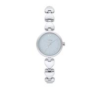 BREIL Reloj Mujer BT Heart Monocolor Esfera Azul Movimiento Solo Tiempo - 3 MANECILLAS DE Cuarzo y Pulsera DE Acero Plata EW0691