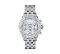 BREIL, Colección Manta, Cronógrafo para Mujer, Reloj para Mujer con Brazalete de Acero, Resistente al Agua, Movimiento Epson, Caja de 36,5 mm, Cierre desplegable con Botones y Cierre de Seguridad