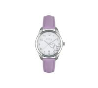 BREIL Reloj Mujer Time of Love Monocolor Esfera Blanca Movimiento Solo Tiempo - 3 Agujas DE Cuarzo y Correa DE Piel Lila EW0699