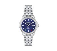 BREIL Reloj TW2183 State Police para Mujer, Esfera Azul Monocolor, Movimiento Solo Hora - AUTOMÁTICO DE 3 MANECILLAS y Correa DE Acero Plateado
