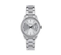 BREIL Reloj Unisex Classic Elegance Movimiento Solo-Color Esfera Plata - 3 Cuarzo LANCHE y Pulsera DE Acero Plata EW0650