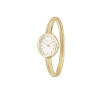BREIL Woman Hoop Watch Movimiento de Plata Plata Solo Tiempo - 2 Cuarzo y Brazalete Gold Steel Bracelet TW2056
