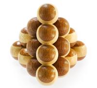 breinen-mozaiek-puzzels - 3D Bamboo Breinpuzzel Cannon Balls (Importación USA)
