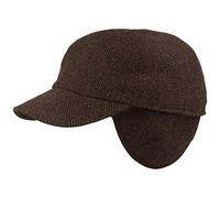 Breiter Gorra de béisbol de invierno con visera plegable, protección para las orejas de lana, color marrón 57, marrón, 57