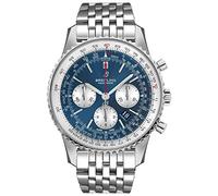 Breitling Navitimer AB0127211C1A1 - Reloj de pulsera para hombre con cronómetro automático, esfera azul Aurora, Azul, 46 mm, Cronógrafo