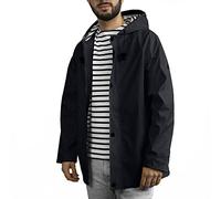 Breizh Ocean ARMOR, encerado impermeable, interior marino rayado, mixto, hombre o mujer, de XS a 4XL, azul marino, XL