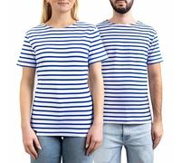 Breizh Ocean - Camisetas Manga Corta Hombre o Mujer, de XS a 4XL, Marca Francesa GARLAN, Camiseta Hombre de Algodón Bio a Rayas, Marinera Mujer Disponible en Tallas Grandes