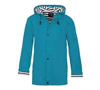 Breizh Ocean - Cerado impermeable ARMOR, interior marino rayado - Mixto, hombre o mujer - de XS a 4XL, turquesa, XXL