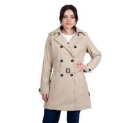 Breizh Ocean - Chubasquero Mujer Trench para la lluvia, de XS a 3XL, Marca Francesa CARNAC, Gabardina Mujer con Capucha Desmontable, Chaqueta Disponible en Tallas Grandes