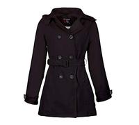 Breizh Ocean - Chubasquero Mujer Trench para la lluvia, de XS a 3XL, Marca Francesa CARNAC, Gabardina Mujer con Capucha Desmontable, Chaqueta Disponible en Tallas Grandes